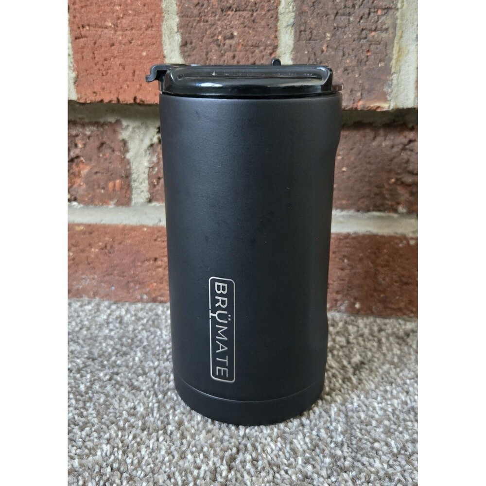 Brumate Slim Can Cooler Tumbler 12 oz With Locking Lid Black